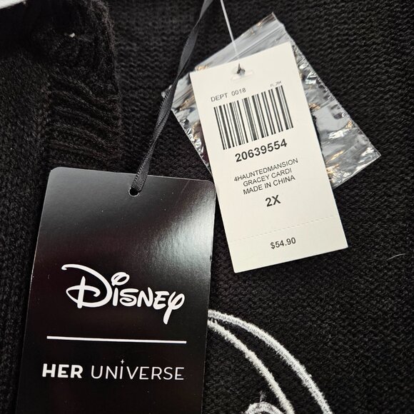 Hot Topic Her Universe Disney The Haunted Mansion Master Gracey Cardigan Plus Sz - Picture 7 of 9